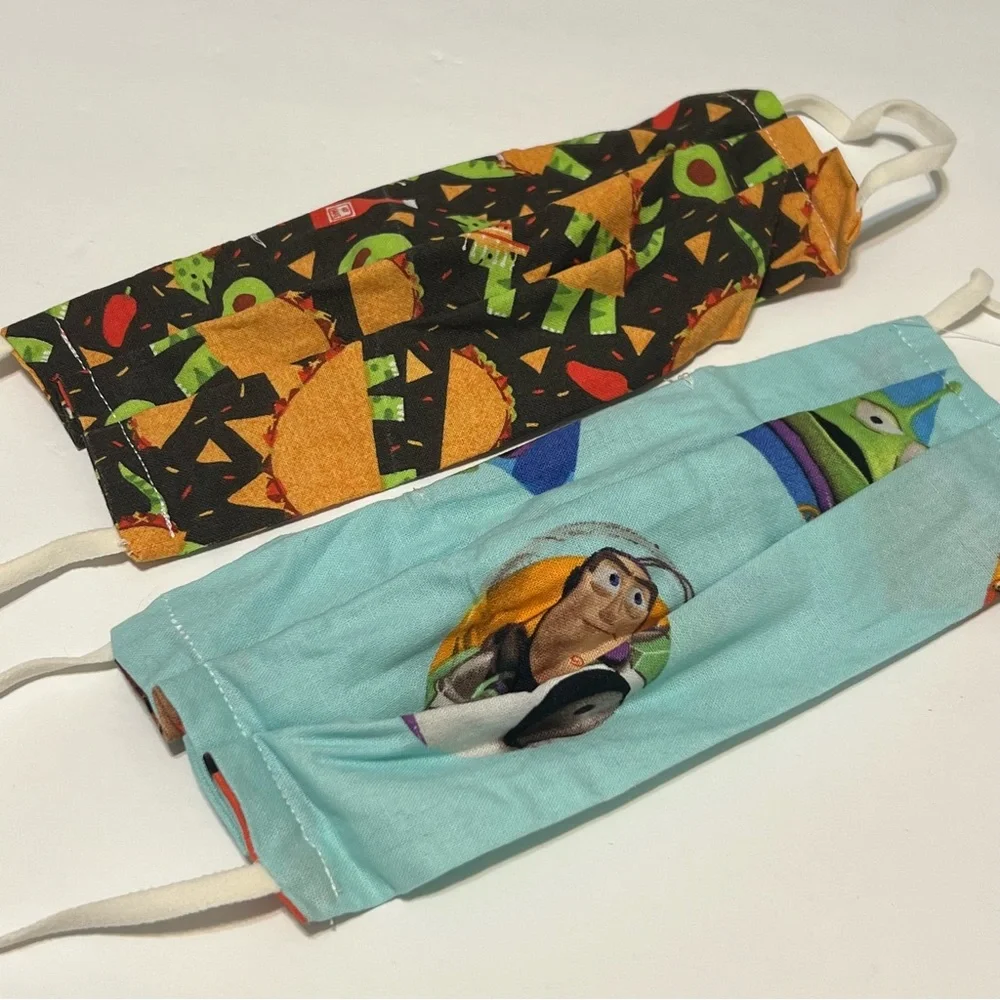 Reusable Cloth Face Masks Bundle of 6 Handmade with Filters